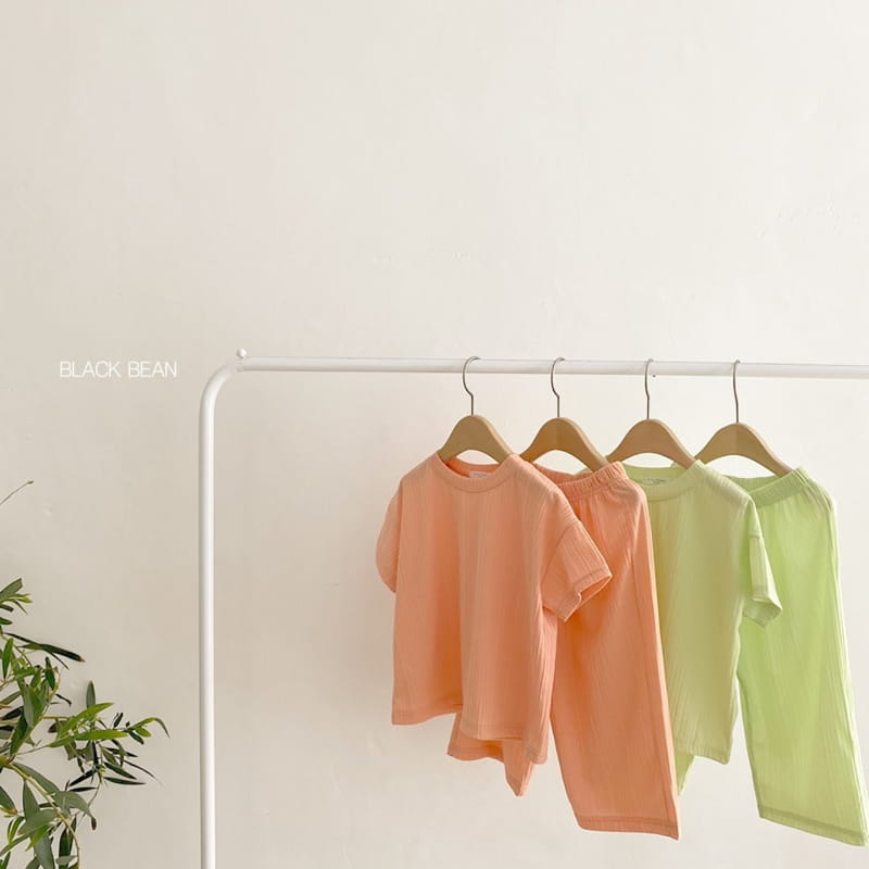 BLACK BEAN - Korean Children Fashion - #Kfashion4kids - Cool Top Bottom Set - 4
