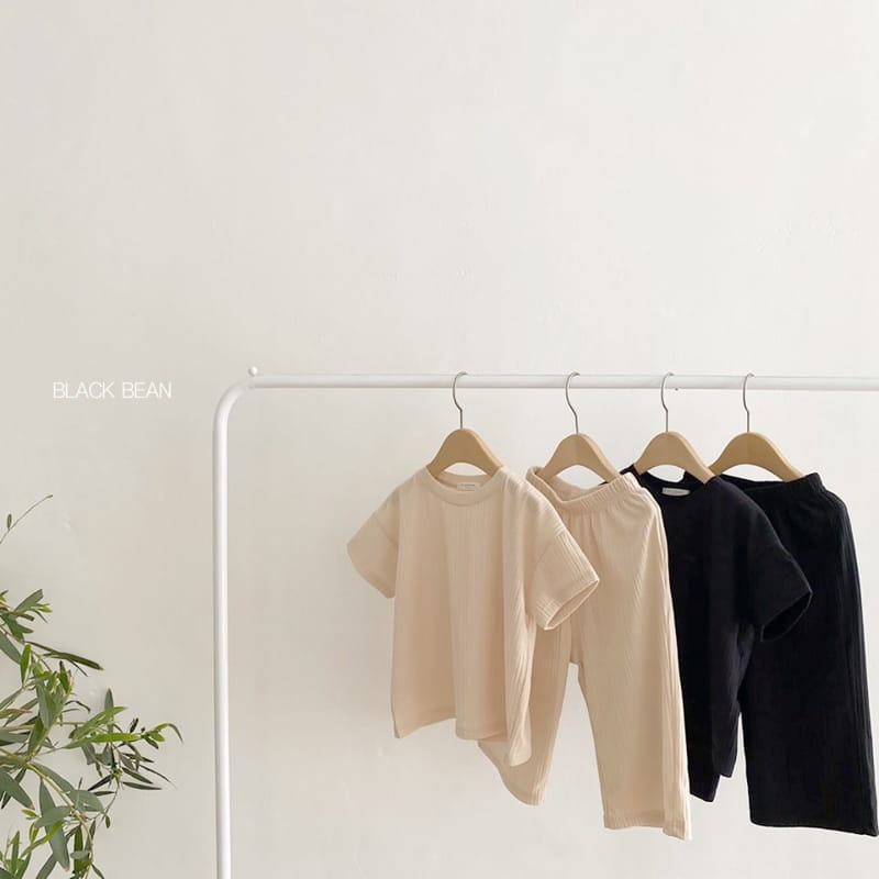 BLACK BEAN - Korean Children Fashion - #Kfashion4kids - Cool Top Bottom Set - 5