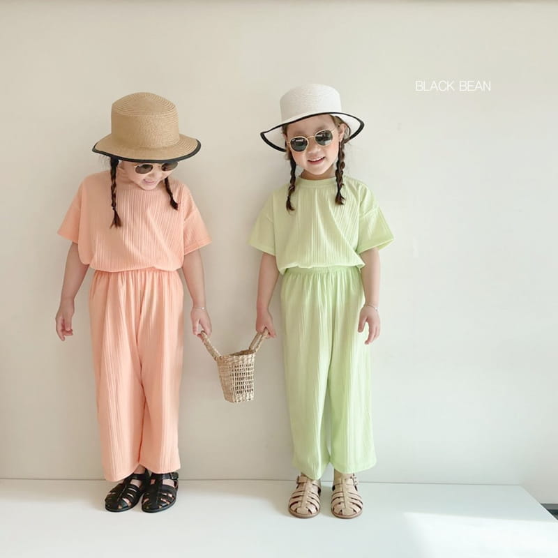 BLACK BEAN - Korean Children Fashion - #Kfashion4kids - Cool Top Bottom Set - 7
