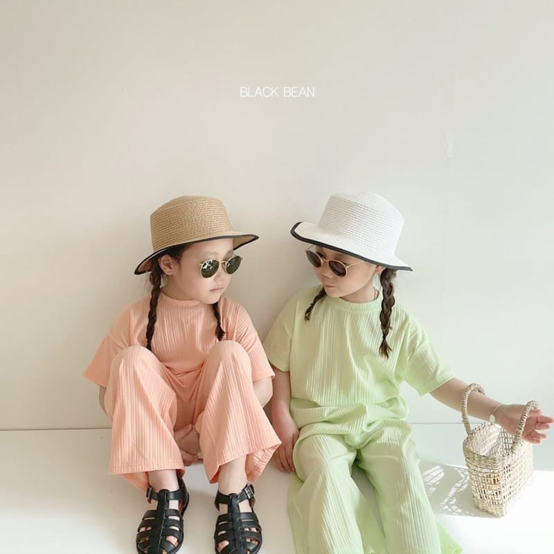 BLACK BEAN - Korean Children Fashion - #Kfashion4kids - Cool Top Bottom Set - 8