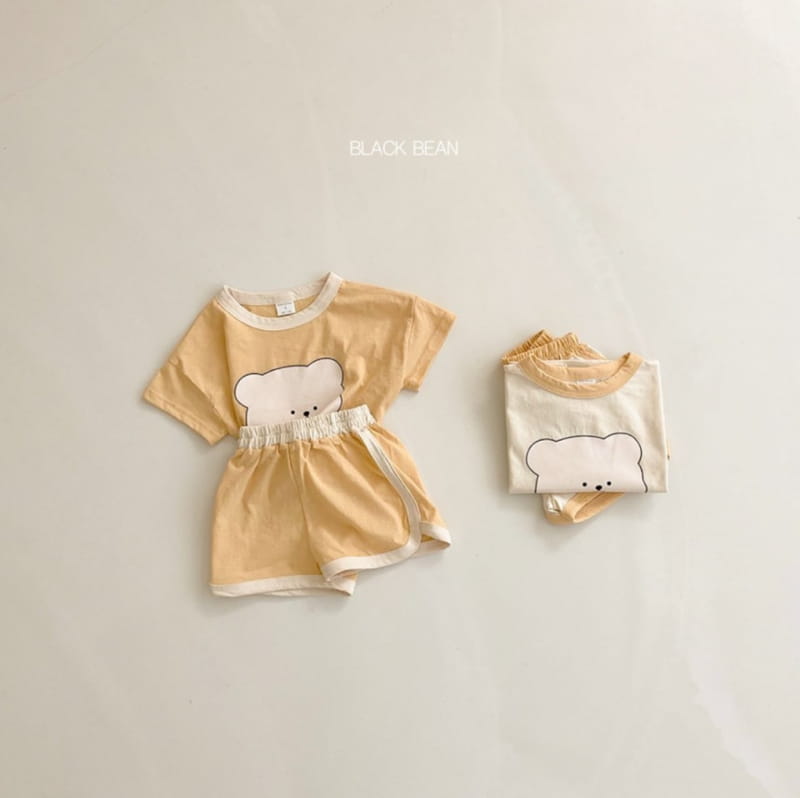 BLACK BEAN - Korean Children Fashion - #Kfashion4kids - Teddy Top Bottom Set