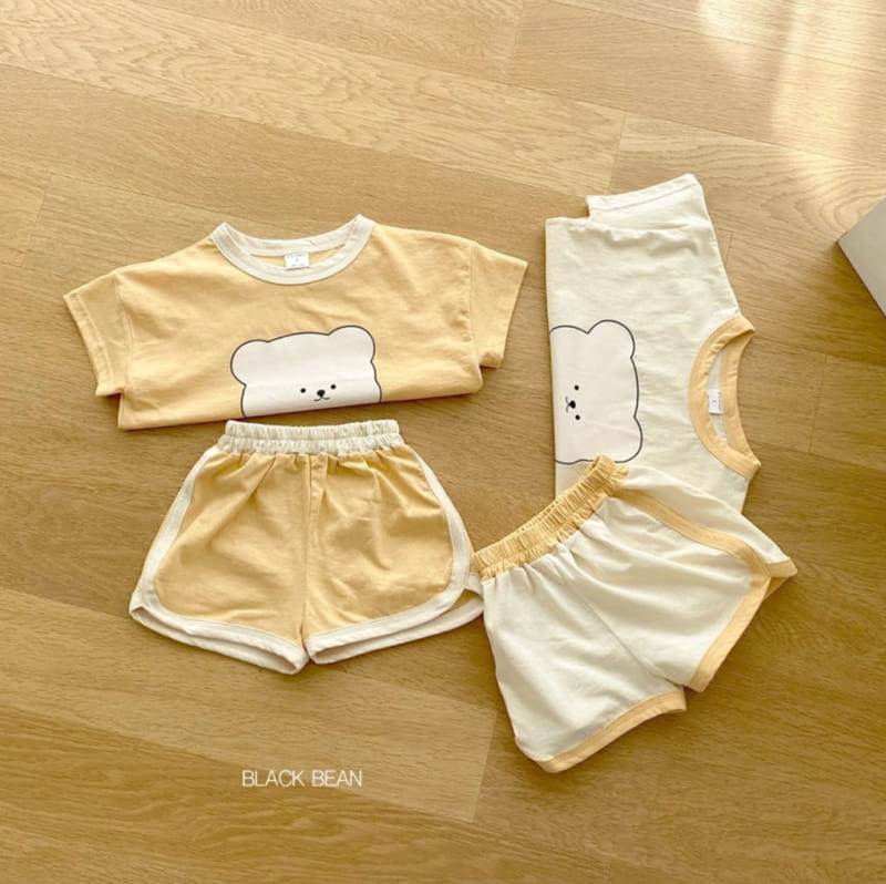 BLACK BEAN - Korean Children Fashion - #Kfashion4kids - Teddy Top Bottom Set - 4