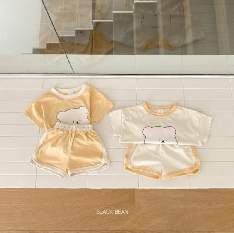 BLACK BEAN - Korean Children Fashion - #Kfashion4kids - Teddy Top Bottom Set - 5