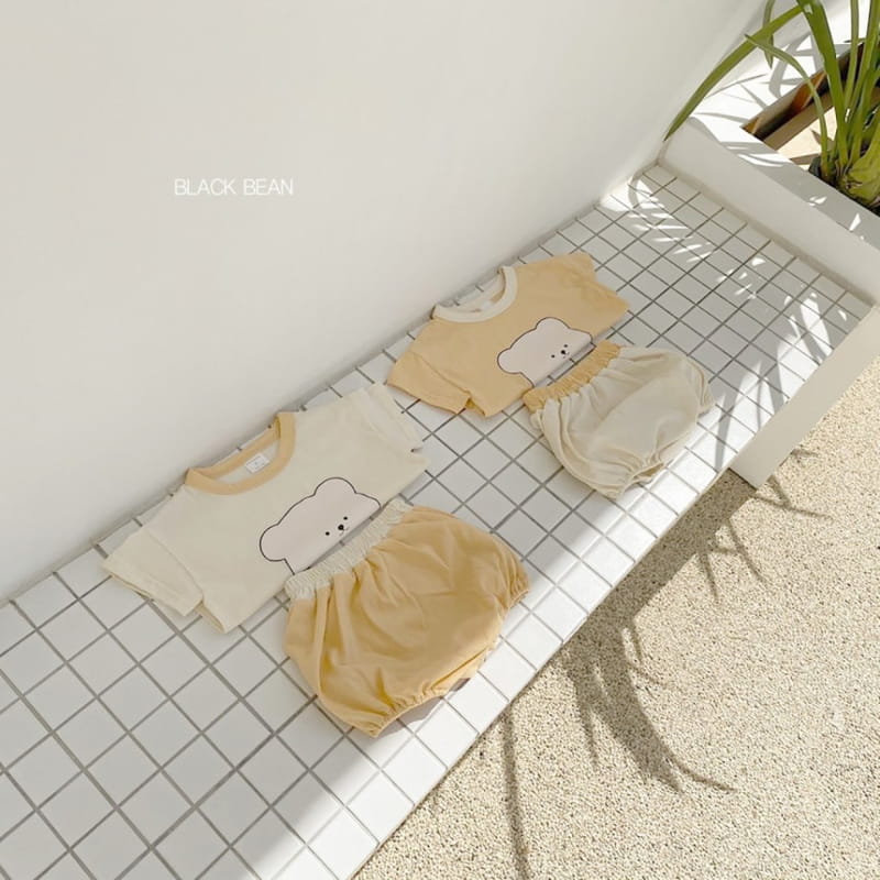 BLACK BEAN - Korean Children Fashion - #Kfashion4kids - Teddy Bebe Top Bottom Set