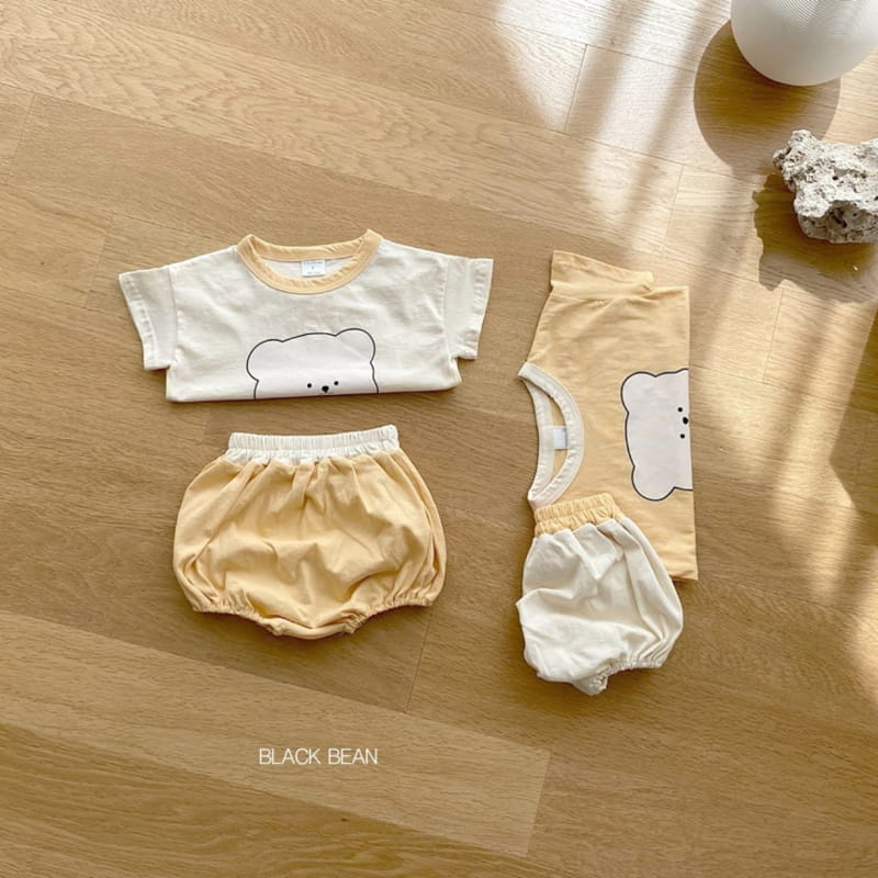 BLACK BEAN - Korean Children Fashion - #Kfashion4kids - Teddy Bebe Top Bottom Set - 3