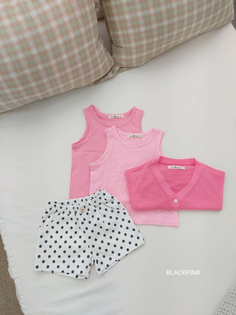BLACK PINK - Korean Children Fashion - #Kfashion4kids - Simple Basic Sleeveless - 5