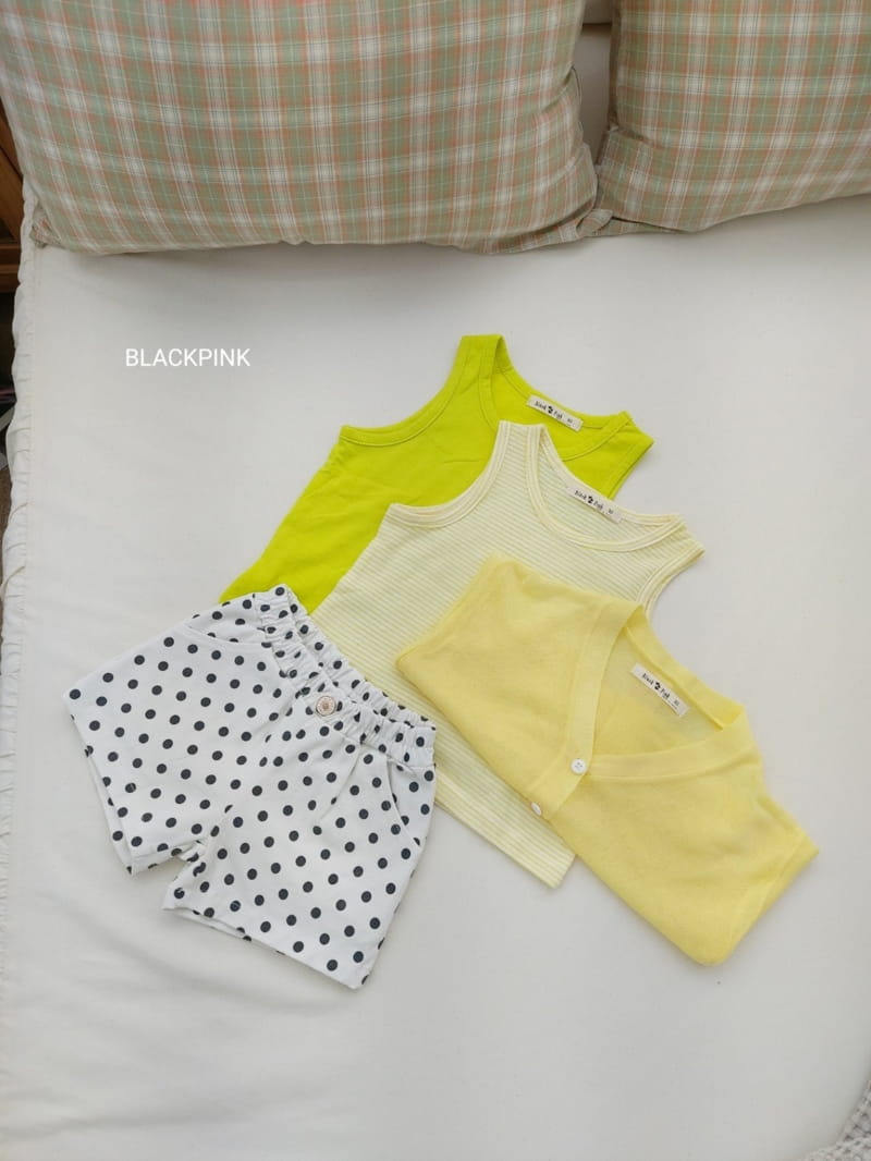 BLACK PINK - Korean Children Fashion - #Kfashion4kids - Simple Basic Sleeveless - 7