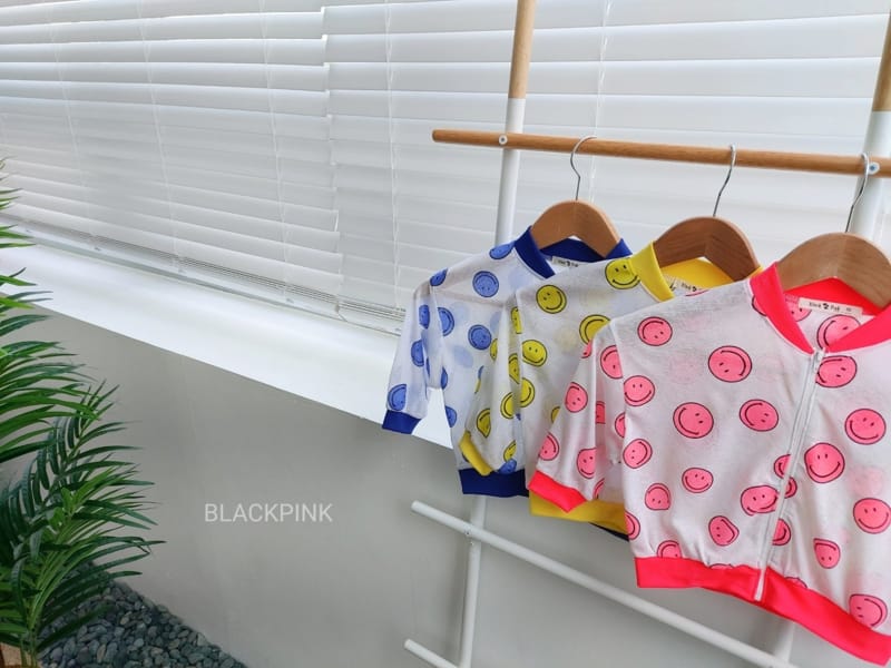 BLACK PINK - Korean Children Fashion - #Kfashion4kids - Smile Zip-up - 3