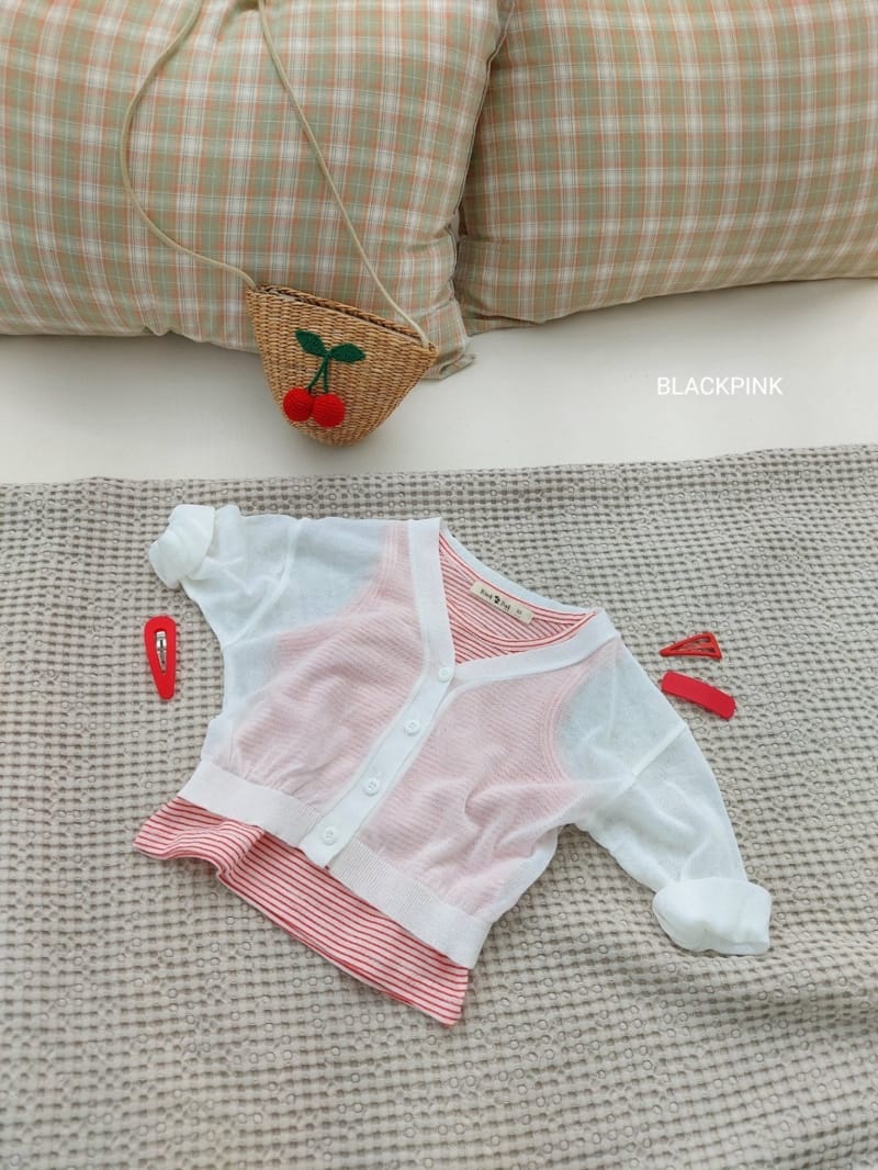 BLACK PINK - Korean Children Fashion - #Kfashion4kids - Red Cherry Straw Bag - 7