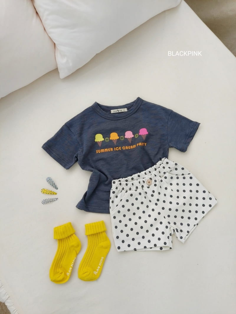 BLACK PINK - Korean Children Fashion - #Kfashion4kids - Dots Shorts - 11