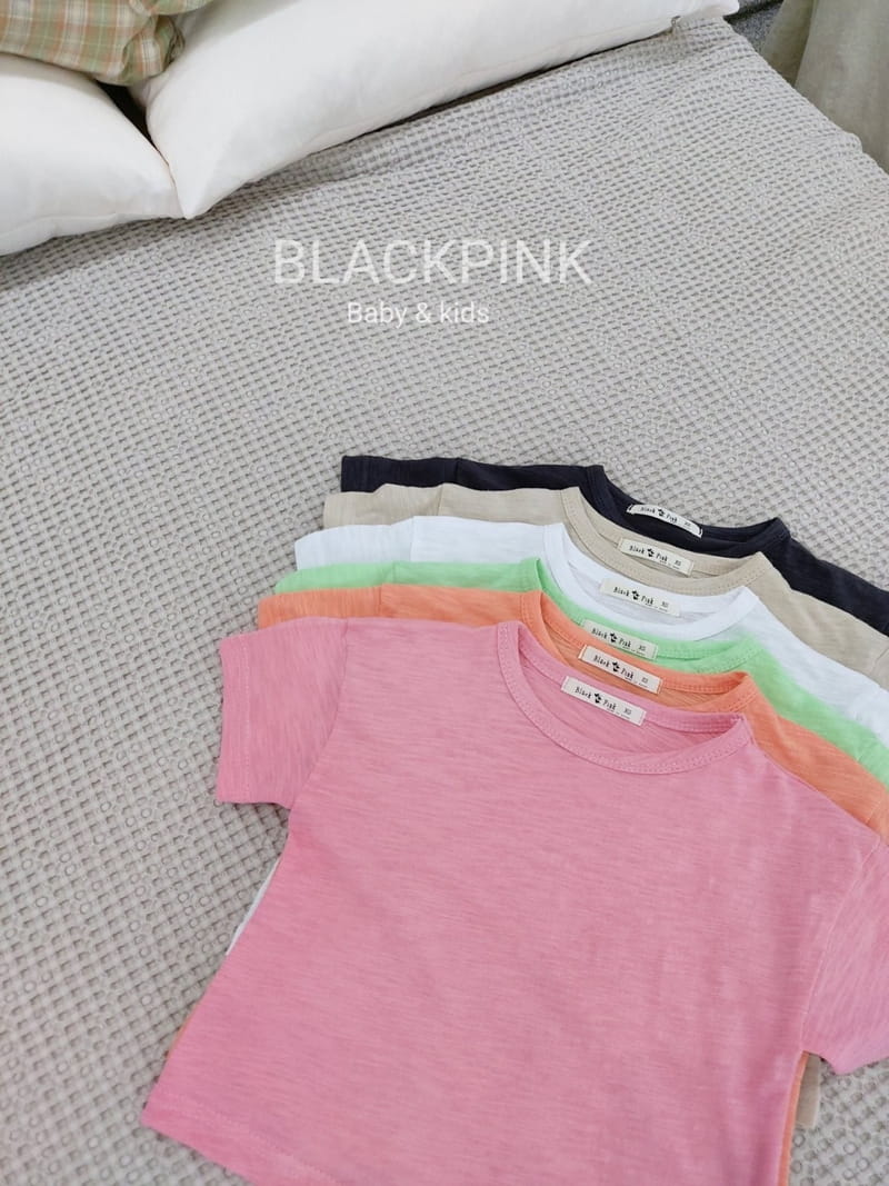 BLACK PINK - Korean Children Fashion - #Kfashion4kids - Basic Tee