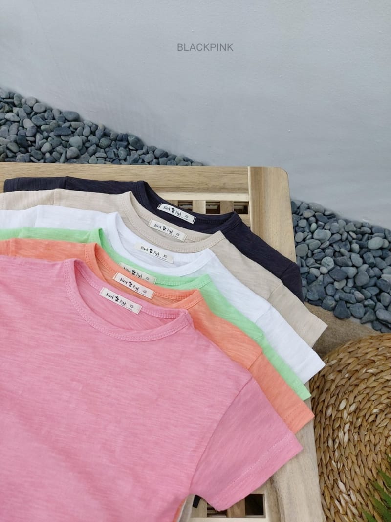 BLACK PINK - Korean Children Fashion - #Kfashion4kids - Basic Tee - 3