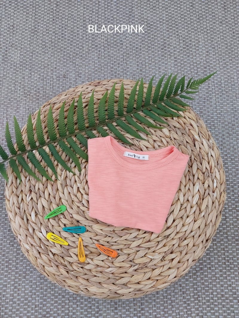 BLACK PINK - Korean Children Fashion - #Kfashion4kids - Basic Tee - 7