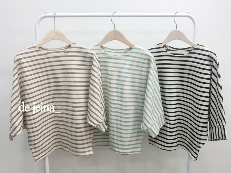 BLOOM - Korean Women Fashion - #Kfashion - Drop Stripe Tee