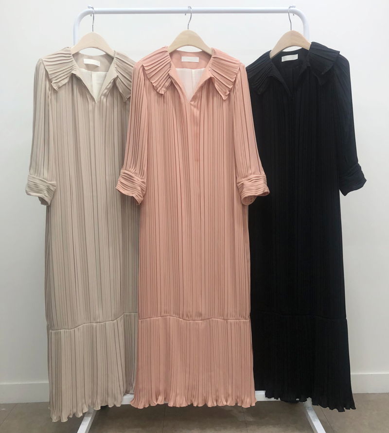 BLOOM - Korean Women Fashion - #Kfashion - Sube Pleats One-piece