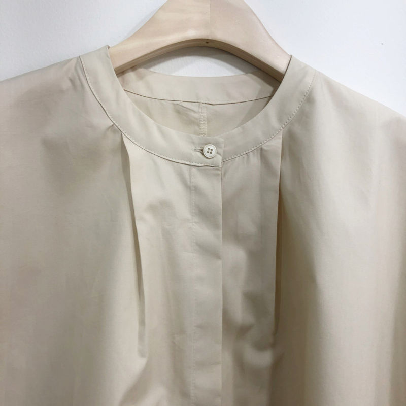 BLOOM - Korean Women Fashion - #Kfashion - Bean Cotton Volume Shirt - 8