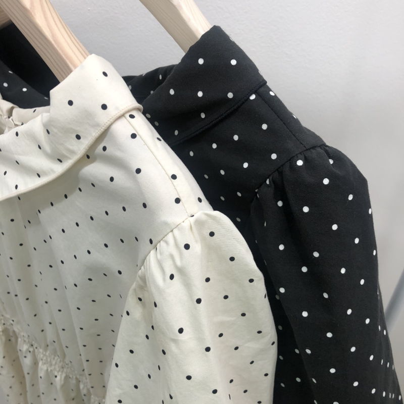 BLOOM - Korean Women Fashion - #Kfashion - Bloom Dot Smocked One-piece - 2