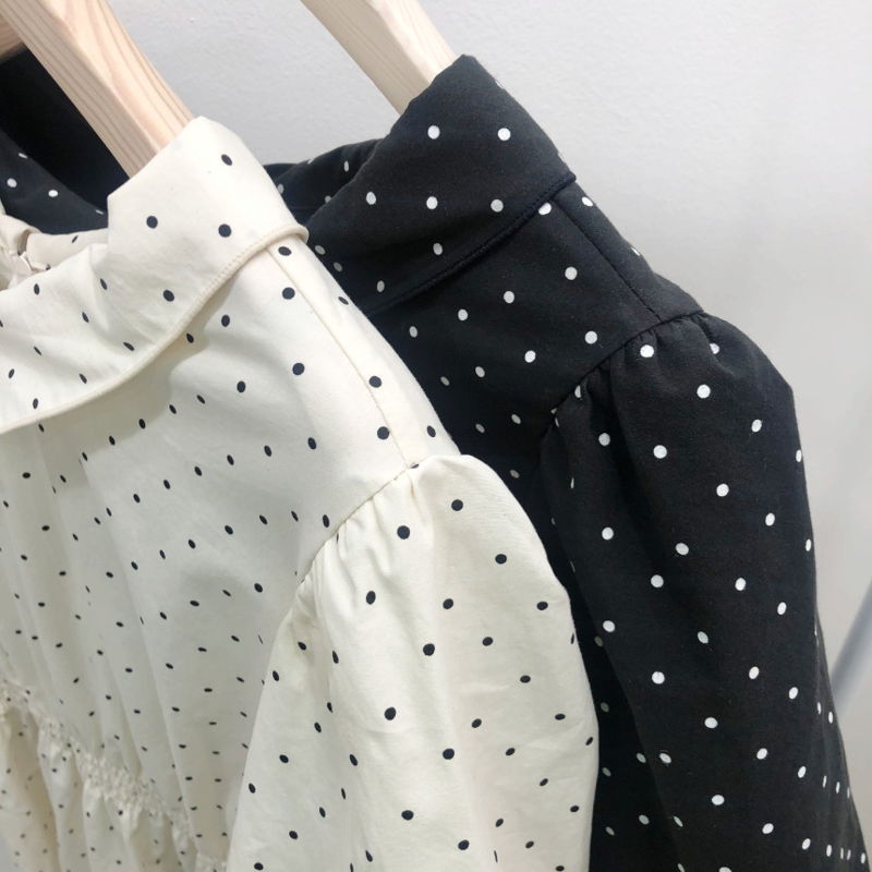 BLOOM - Korean Women Fashion - #Kfashion - Bloom Dot Smocked One-piece - 9