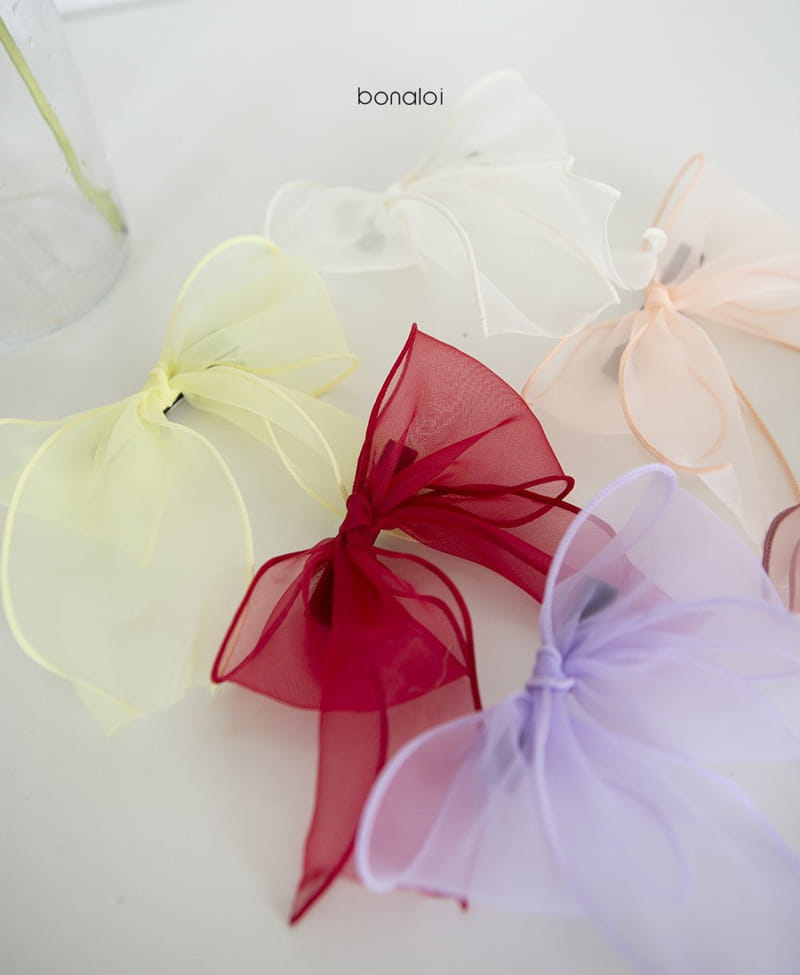 BONALOI - Korean Children Fashion - #Kfashion4kids - Organdy Ribbon Hairpin