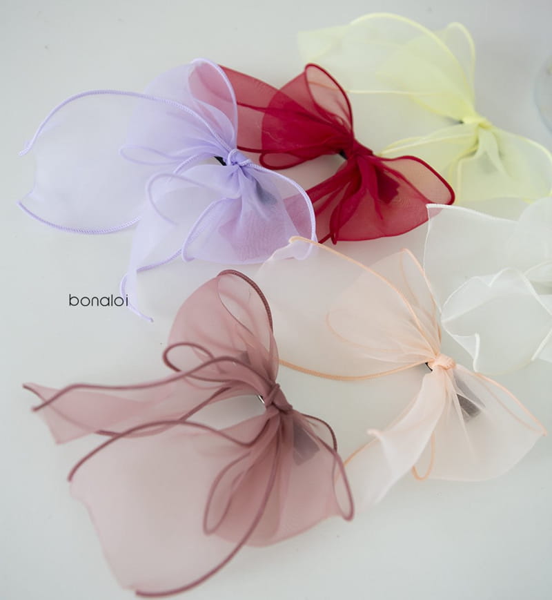 BONALOI - Korean Children Fashion - #Kfashion4kids - Organdy Ribbon Hairpin - 2