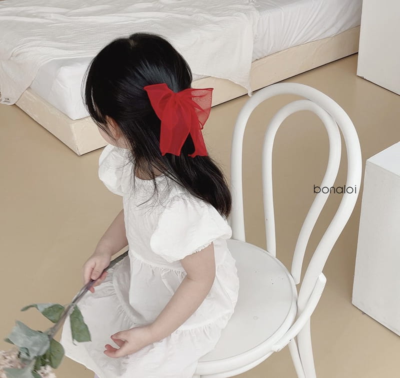 BONALOI - Korean Children Fashion - #Kfashion4kids - Organdy Ribbon Hairpin - 4