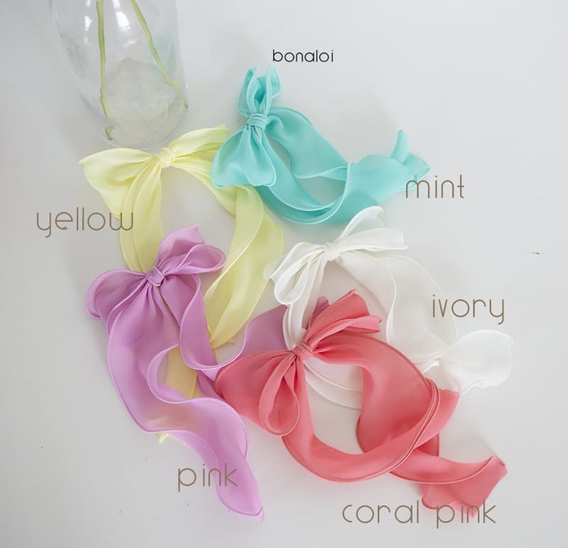 BONALOI - Korean Children Fashion - #Kfashion4kids - Chiffon Taly Ribbon Hairpin