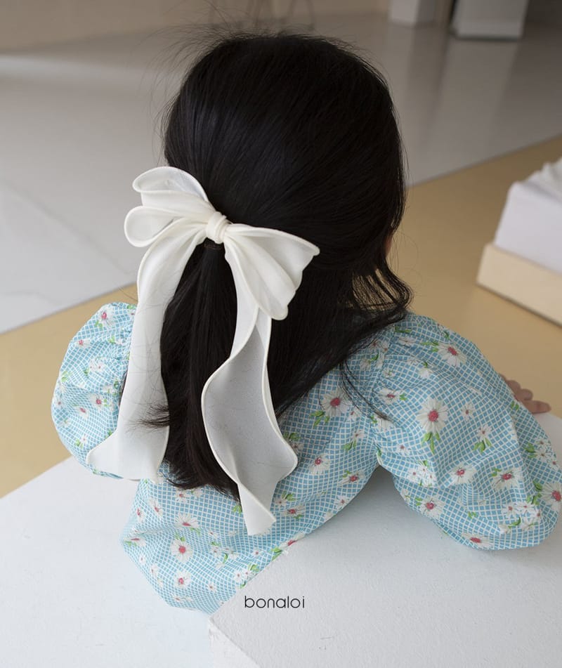 BONALOI - Korean Children Fashion - #Kfashion4kids - Chiffon Taly Ribbon Hairpin - 3