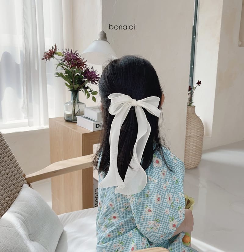 BONALOI - Korean Children Fashion - #Kfashion4kids - Chiffon Taly Ribbon Hairpin - 7