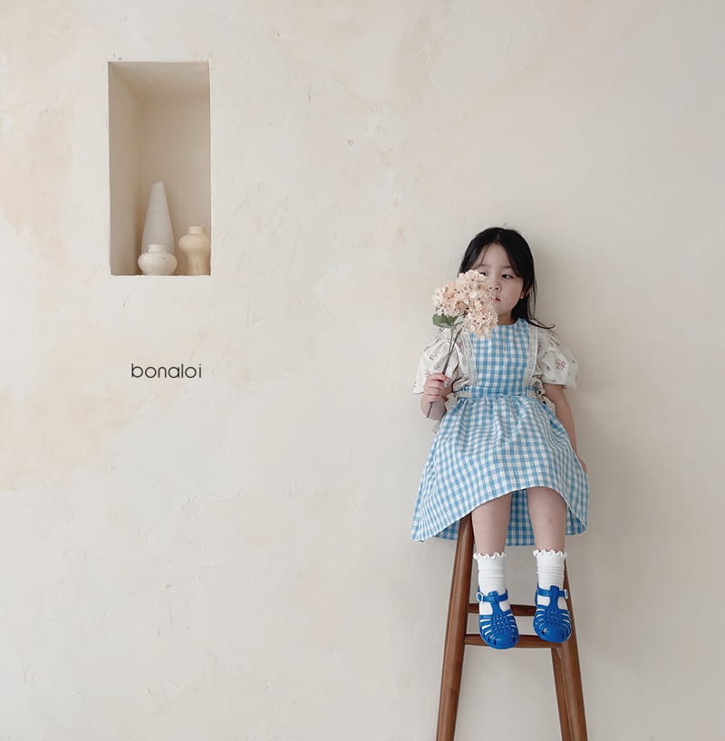 BONALOI - Korean Children Fashion - #Kfashion4kids - Lace Jumper Skirt - 9
