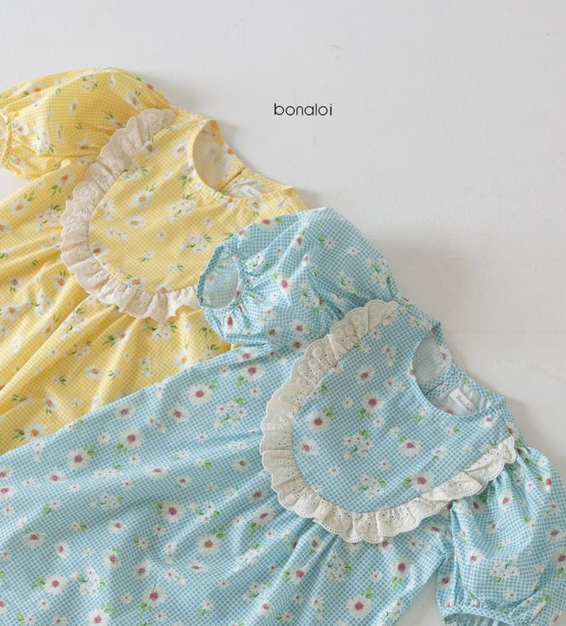 BONALOI - Korean Children Fashion - #Kfashion4kids - Flower One-piece