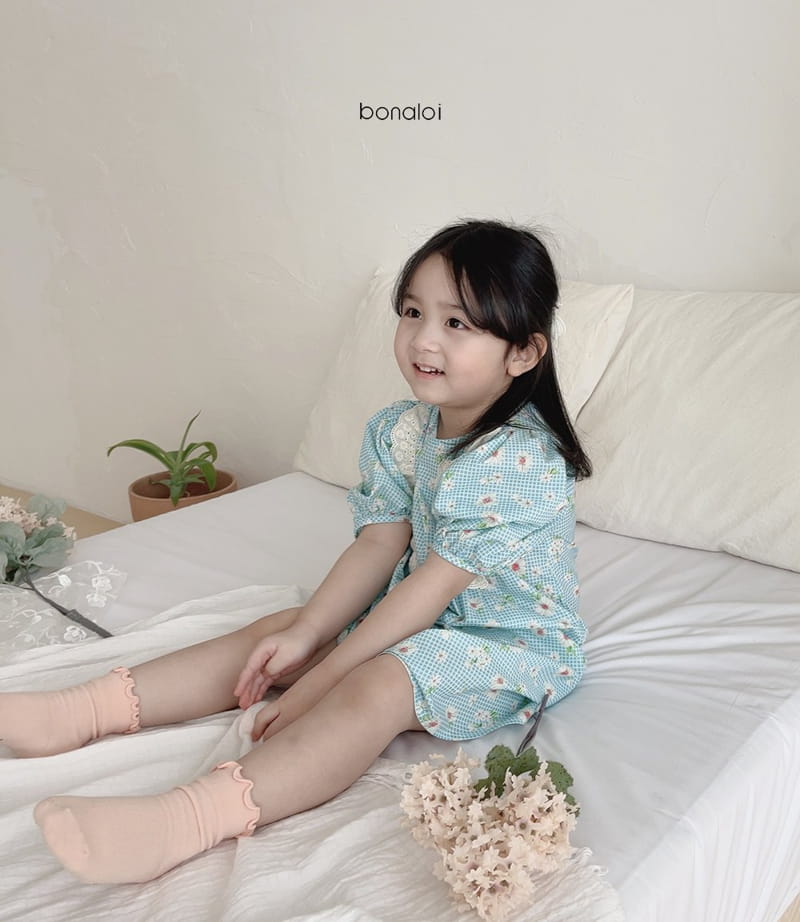 BONALOI - Korean Children Fashion - #Kfashion4kids - Flower One-piece - 11
