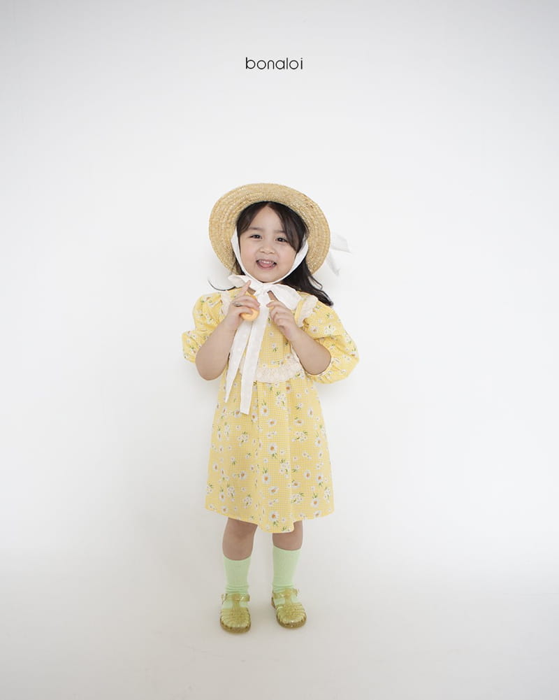 BONALOI - Korean Children Fashion - #Kfashion4kids - Flower One-piece - 3