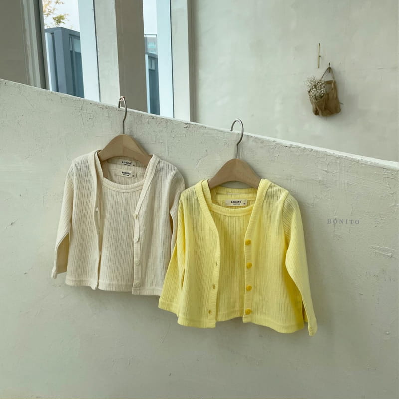 BONITO - Korean Children Fashion - #Kfashion4kids - Cardigan Sleeveless Set - 4