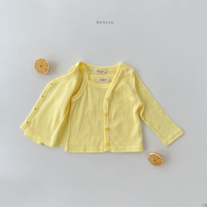 BONITO - Korean Children Fashion - #Kfashion4kids - Cardigan Sleeveless Set - 6