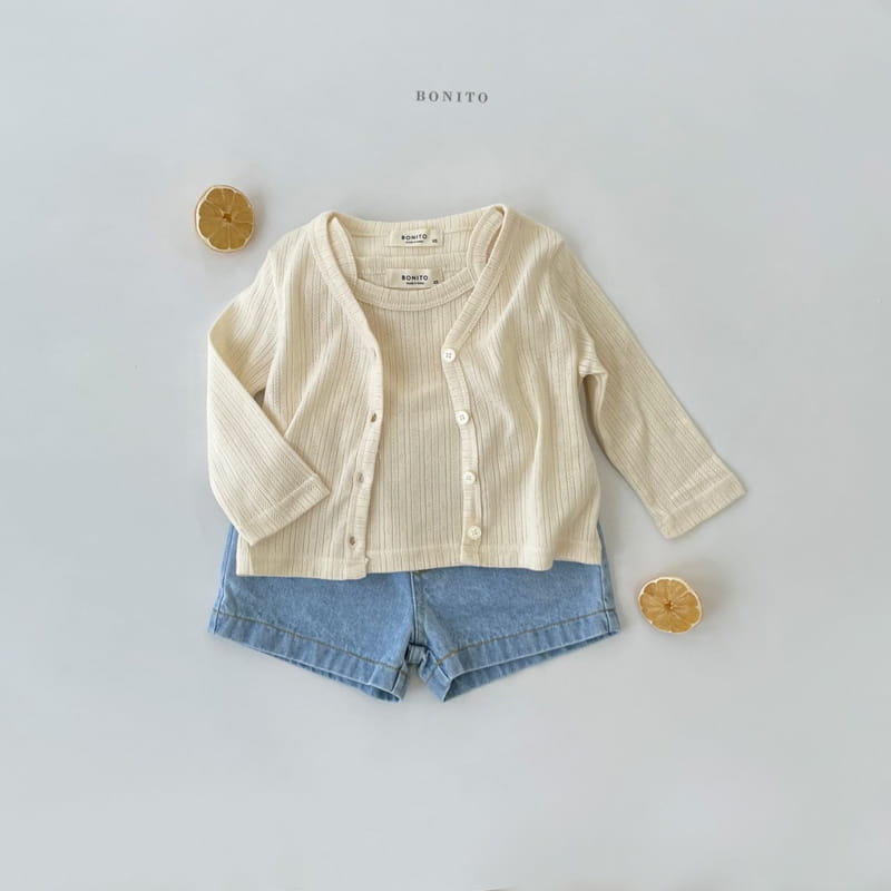BONITO - Korean Children Fashion - #Kfashion4kids - Cardigan Sleeveless Set - 8