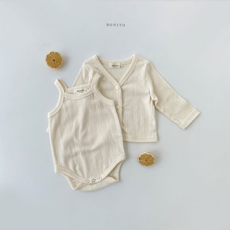 BONITO - Korean Children Fashion - #Kfashion4kids - Cardigan Bodysuit Set - 7