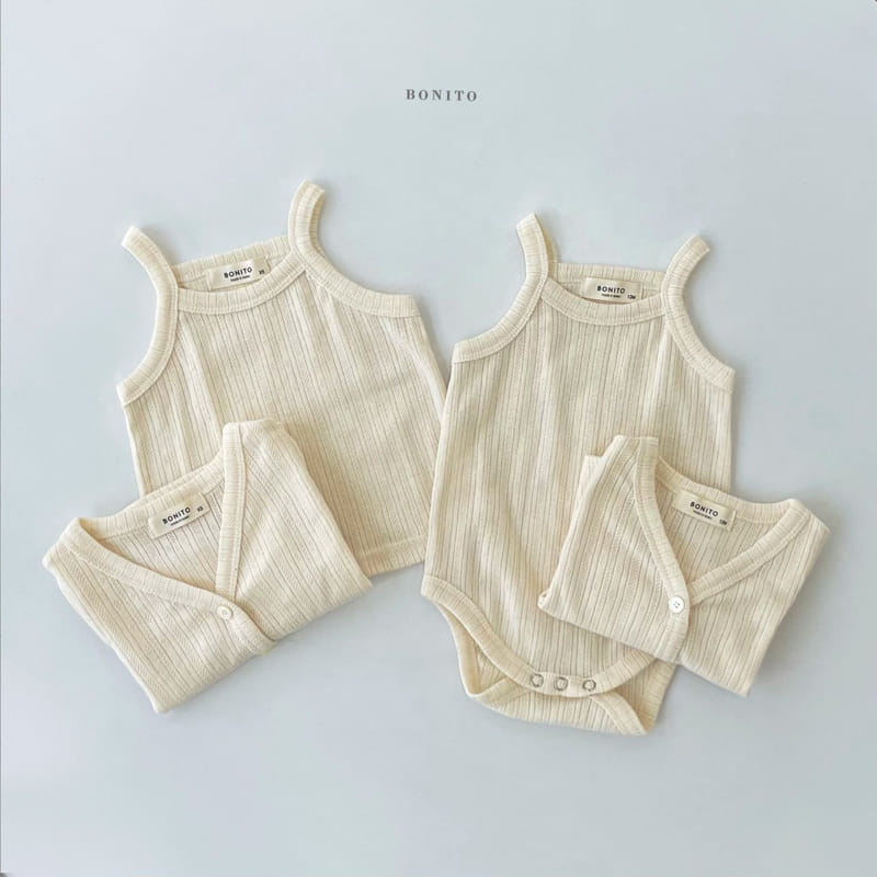 BONITO - Korean Children Fashion - #Kfashion4kids - Cardigan Bodysuit Set - 9
