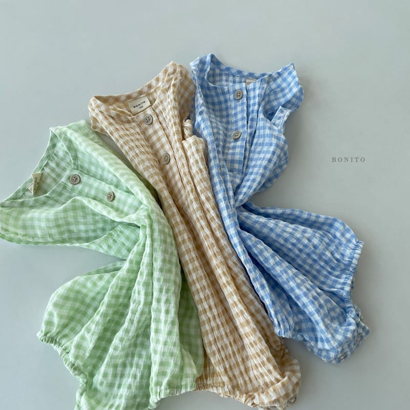 BONITO - Korean Children Fashion - #Kfashion4kids - Check Mamang Bodysuit - 10