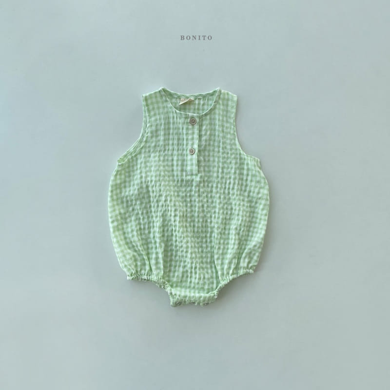 BONITO - Korean Children Fashion - #Kfashion4kids - Check Mamang Bodysuit - 8