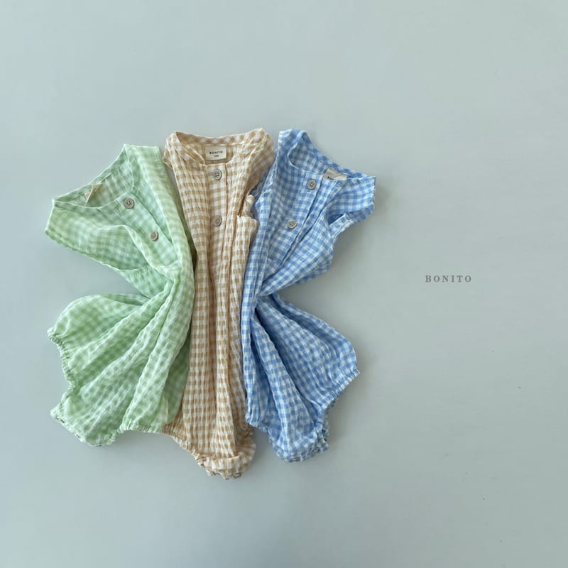 BONITO - Korean Children Fashion - #Kfashion4kids - Check Mamang Bodysuit - 9