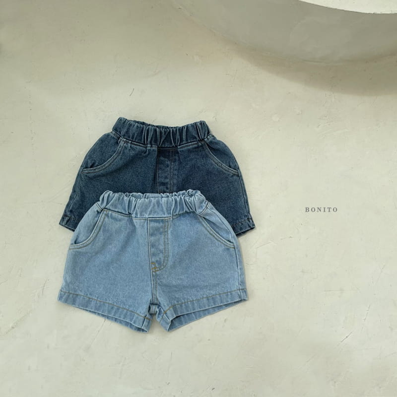 BONITO - Korean Children Fashion - #Kfashion4kids - Basic Denim Shorts - 2