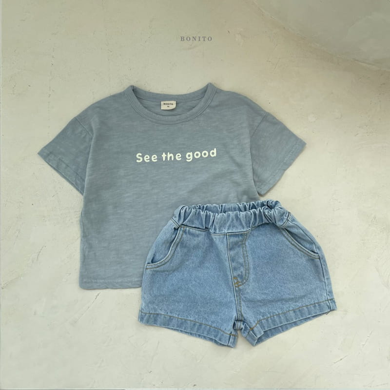BONITO - Korean Children Fashion - #Kfashion4kids - Basic Denim Shorts - 5