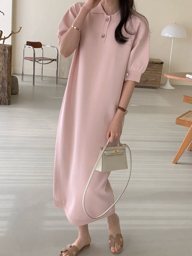 BOWEN - Korean Women Fashion - #Kfashion - Coco Knit One-piece - 2