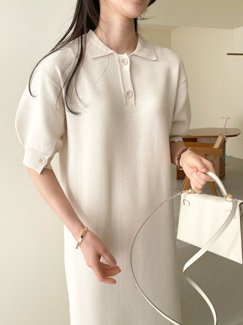 BOWEN - Korean Women Fashion - #Kfashion - Coco Knit One-piece - 4