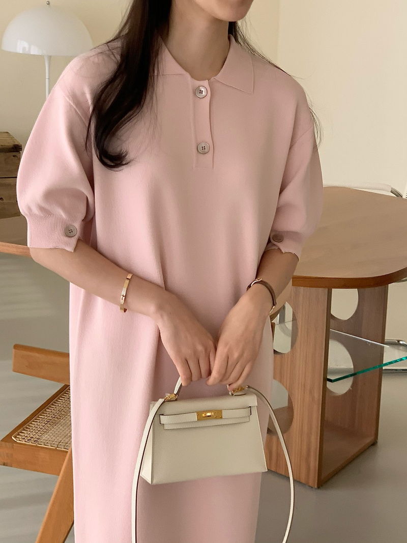 BOWEN - Korean Women Fashion - #Kfashion - Coco Knit One-piece - 8