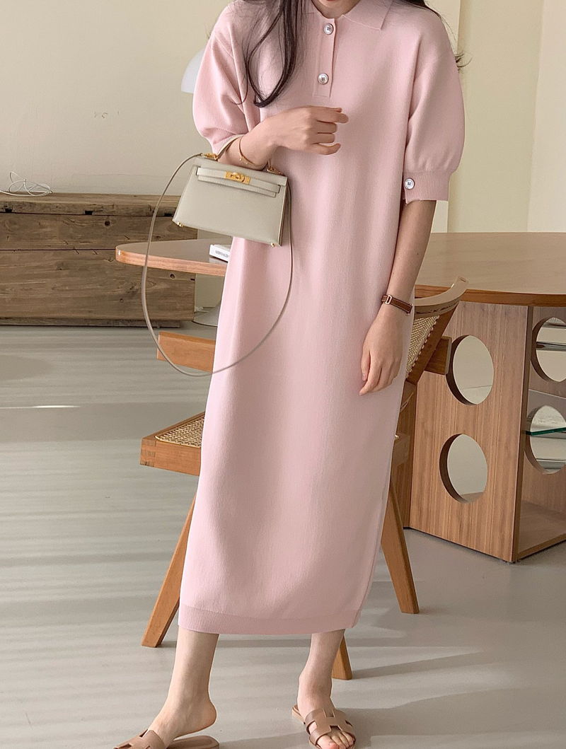 BOWEN - Korean Women Fashion - #Kfashion - Coco Knit One-piece - 9
