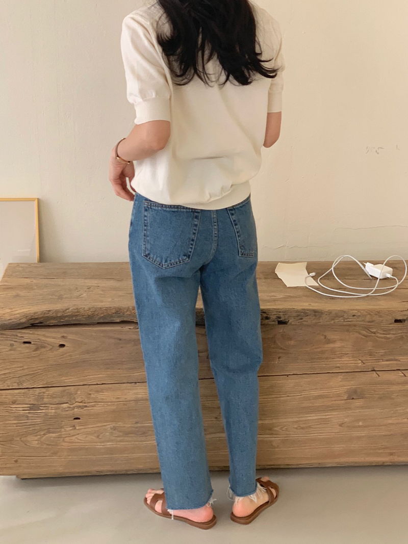 BOWEN - Korean Women Fashion - #Kfashion - Collar Short Sleeve Cardigan - 5