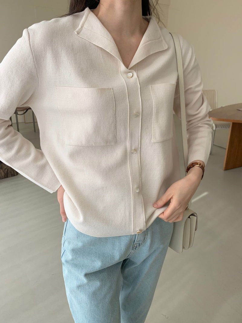 BOWEN - Korean Women Fashion - #Kfashion - Pocket Milano Knit Cardigan - 6