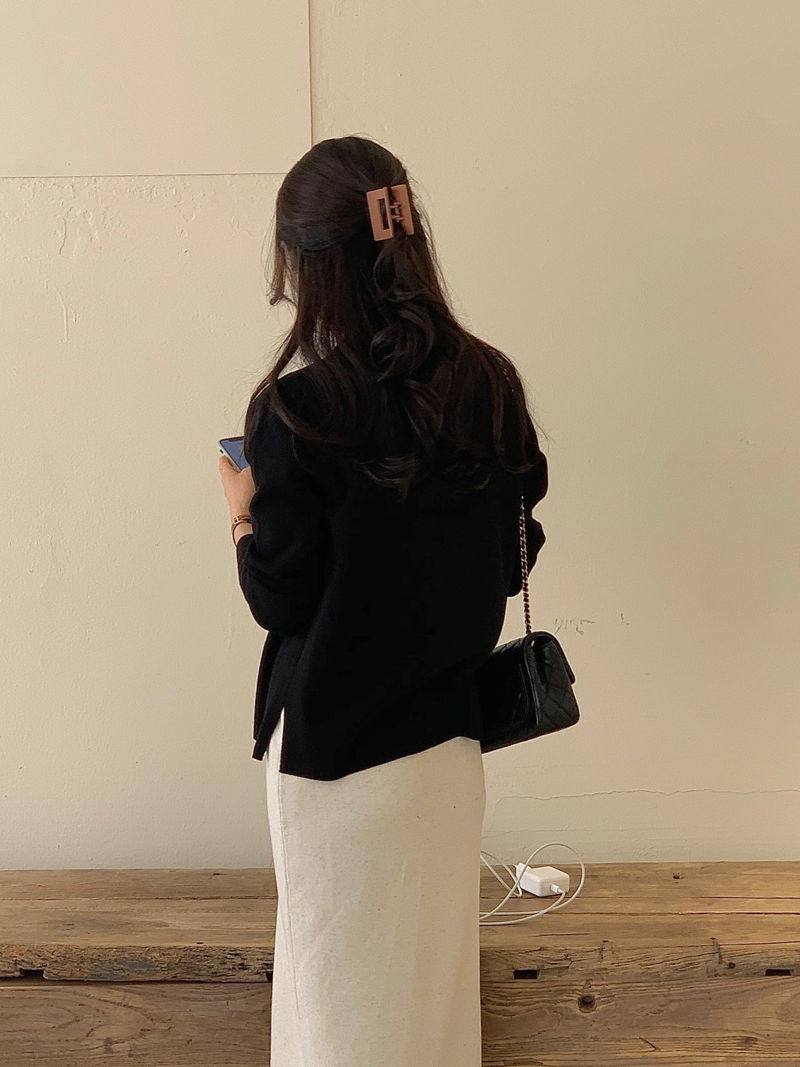 BOWEN - Korean Women Fashion - #Kfashion - Pocket Milano Knit Cardigan - 8
