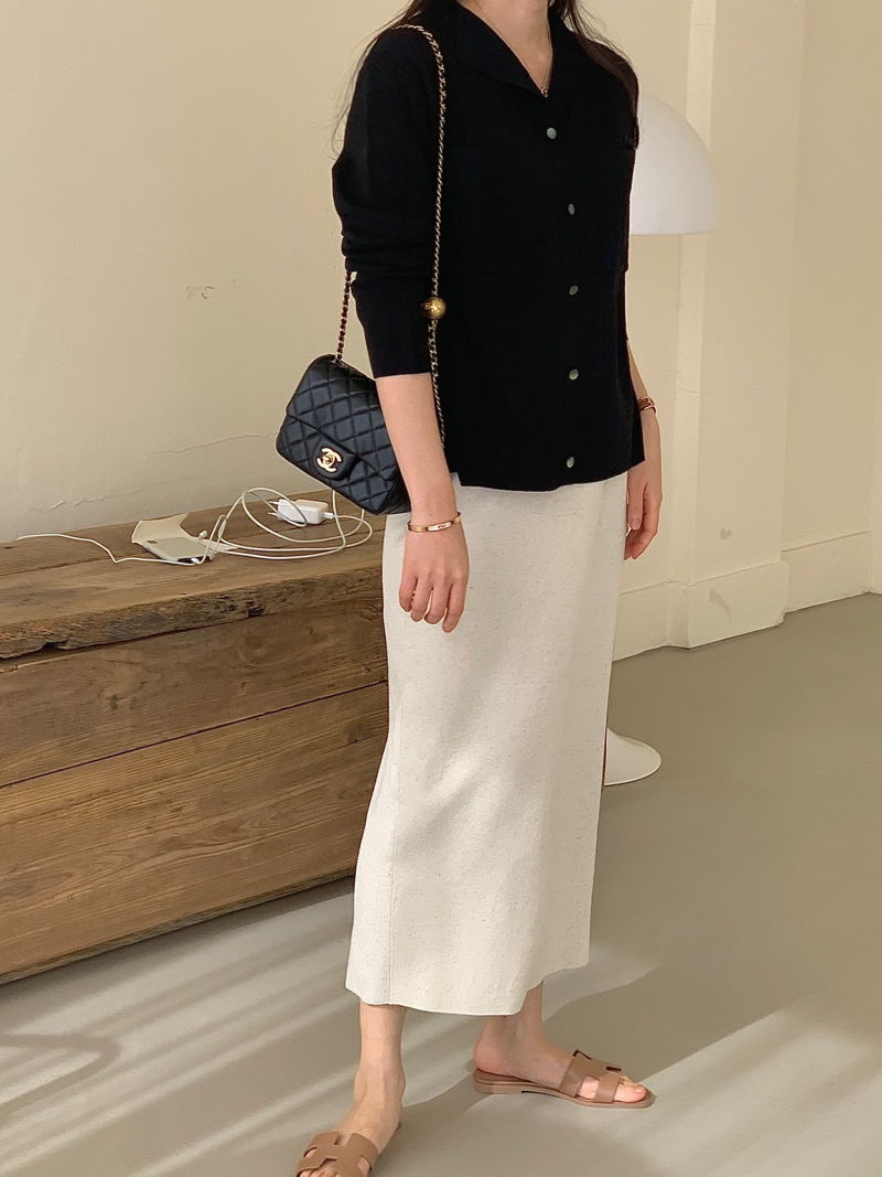 BOWEN - Korean Women Fashion - #Kfashion - Pocket Milano Knit Cardigan - 9